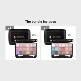 KissICON #3+#4 KissIcon 18 Shades Matte Eyeshadow Palette - Lasting