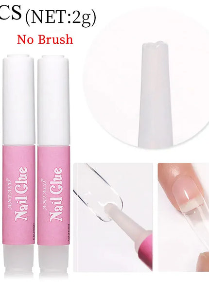 KissICON 3 💋 Acrylic Nail Tips Glue Fast Dry -