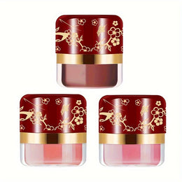 jkthpu-45 3 boxes/set KissIcon Cushion Blush Trio Coral - Waterproof Long