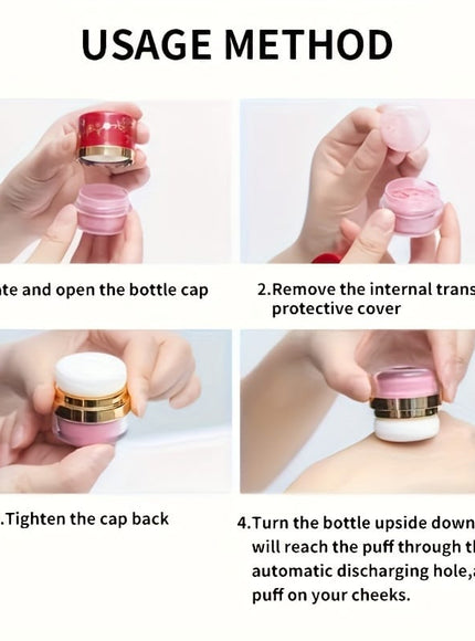 jkthpu-45 3 boxes/set KissIcon Cushion Blush Trio Coral - Waterproof Long