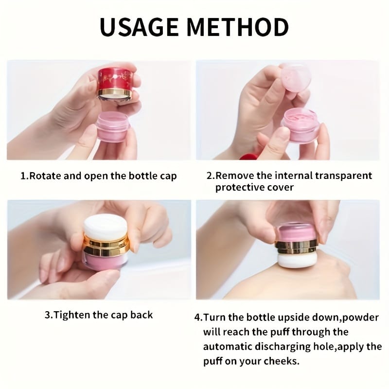 jkthpu-45 3 boxes/set KissIcon Cushion Blush Trio Coral - Waterproof Long