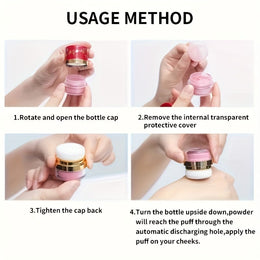 jkthpu-45 3 boxes/set KissIcon Cushion Blush Trio Coral - Waterproof Long