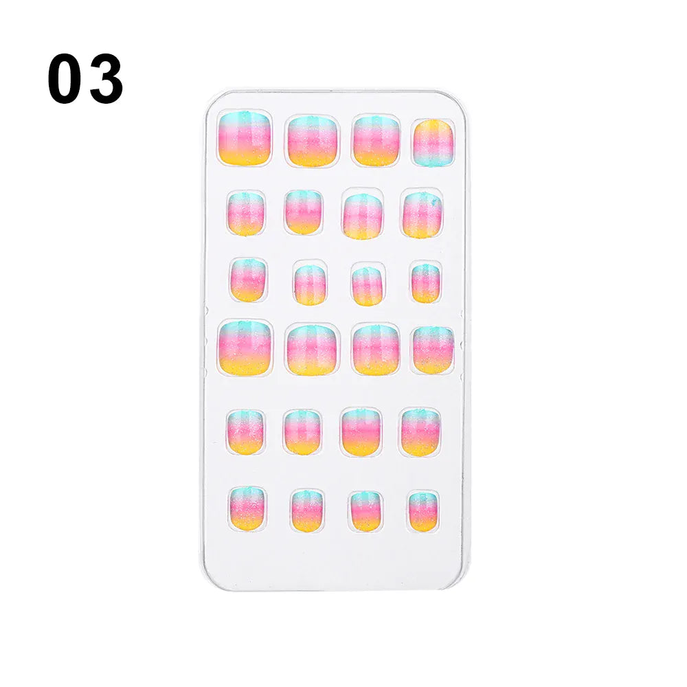 KissICON 3 💋 Child False Nails 24Pcs Box - Easy