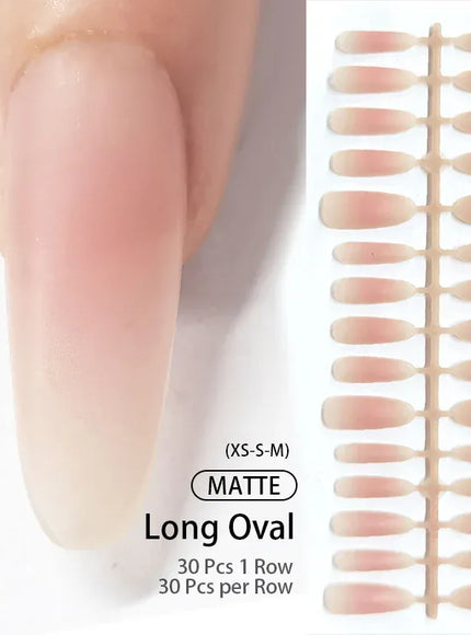 KissICON 3 KissIcon Matte Nude Fake Nails - Full Cover