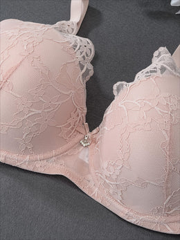 KissICON 3-pack Curve Elegant Lace Bralettes Underwire Polyamide
