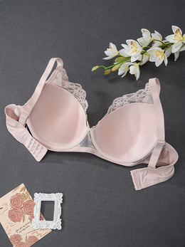 KissICON 3-pack Curve Elegant Lace Bralettes Underwire Polyamide