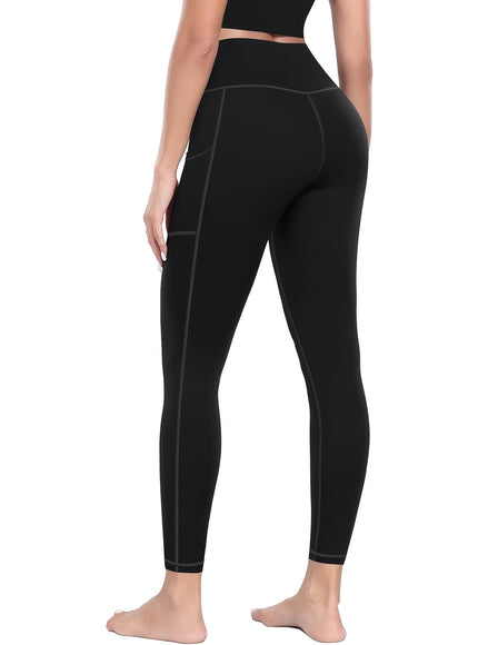 jkthpu-45 3-Pack Women'S High-Waisted Yoga Pants with Side Pockets