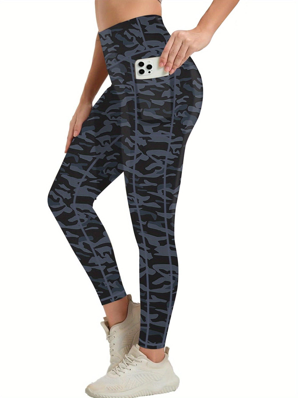 jkthpu-45 3-Pack Women'S High-Waisted Yoga Pants with Side Pockets