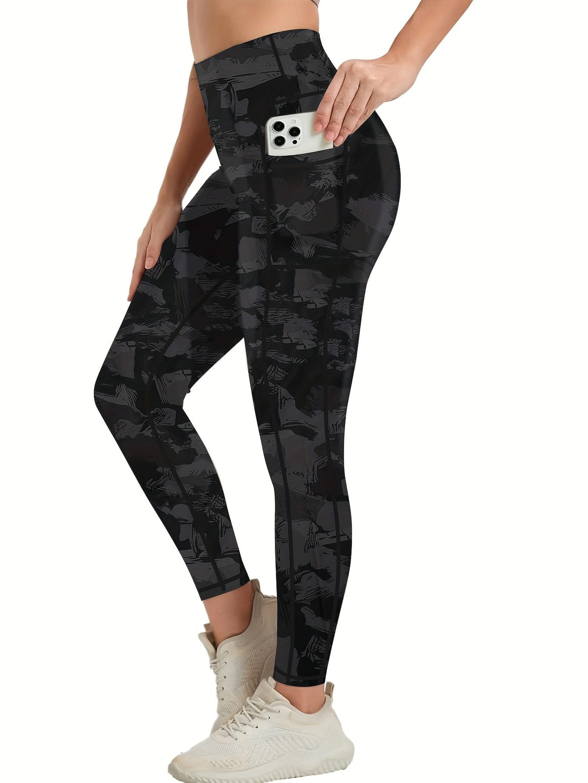 jkthpu-45 3-Pack Women'S High-Waisted Yoga Pants with Side Pockets