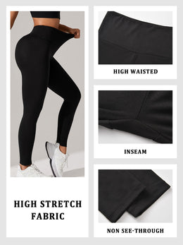 jkthpu-45 3-Pack Women's Plus Size High Waisted Yoga Pants