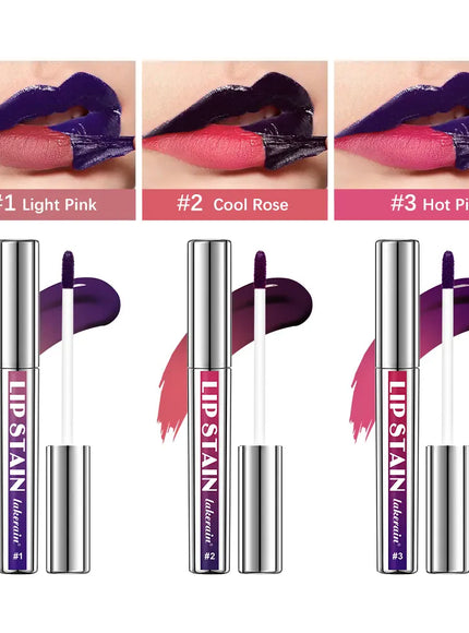 KissICON 3 pcs Kiss Icon Lasting Matte Lip Tint Waterproof Transferproof