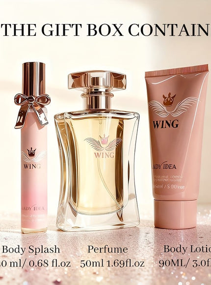 KissICON 3-Piece Gift Set Holiday 3pc Perfume – Gift Warming Fragrance