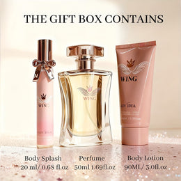 KissICON 3-Piece Gift Set Holiday Perfume – Grapefruit Rose Amber