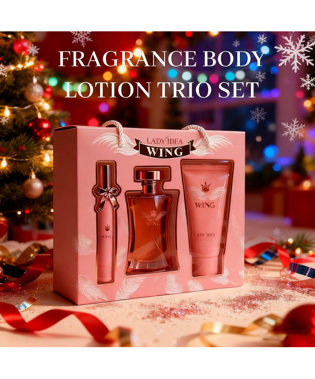 KissICON 3-Piece Gift Set Holiday Perfume – Grapefruit Rose Amber
