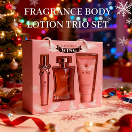 KissICON 3-Piece Gift Set Holiday Perfume – Grapefruit Rose Amber