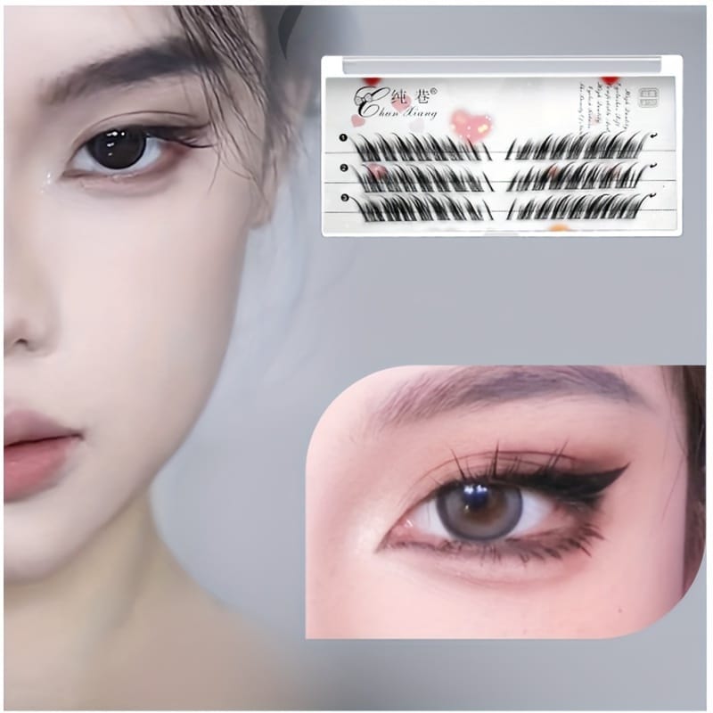KissICON 3 Rows KissIcon 3D Fluffy Eyelashes Self Adhesive - Beginner