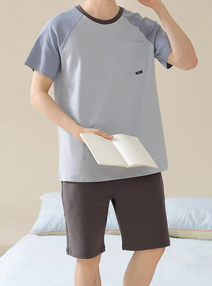 KissICON 3 / XL for 60-70kg Cool Cotton ShortSleeve PJ Set for Young Men