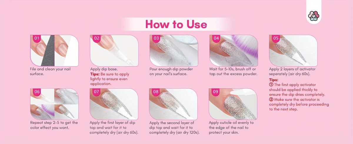 KissICON 30 Colors KissIcon SAVILAND Dip Powder Nail Kit - 30
