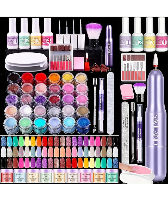 KissICON 30 Colors KissIcon SAVILAND Dip Powder Nail Kit - 30