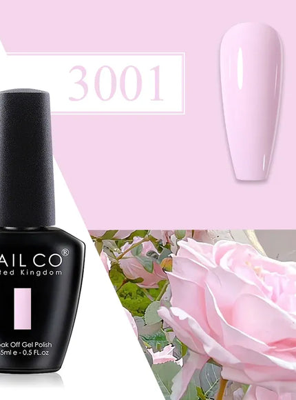 KissICON 3001 💋 Nailco Red Gel Polish - Lasting Soak