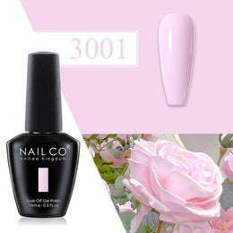 KissICON 3001 💋 Nailco Red Gel Polish - Lasting Soak