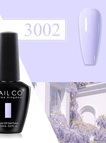 KissICON 3002 💋 Nailco Red Gel Polish - Lasting Soak