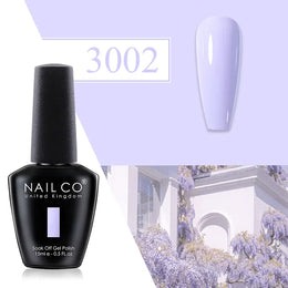 KissICON 3002 💋 Nailco Red Gel Polish - Lasting Soak