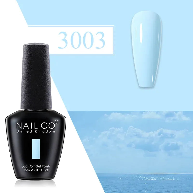 KissICON 3003 💋 Nailco Red Gel Polish - Lasting Soak