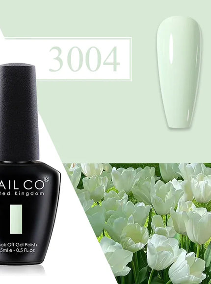 KissICON 3004 💋 Nailco Red Gel Polish - Lasting Soak