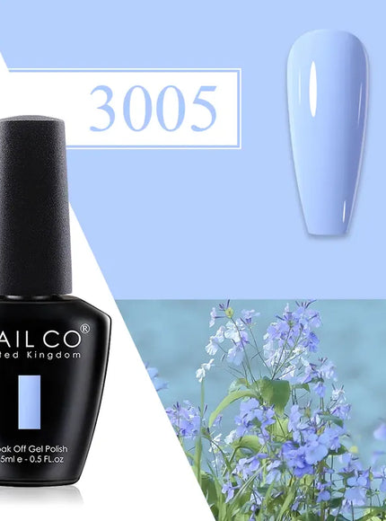 KissICON 3005 💋 Nailco Red Gel Polish - Lasting Soak