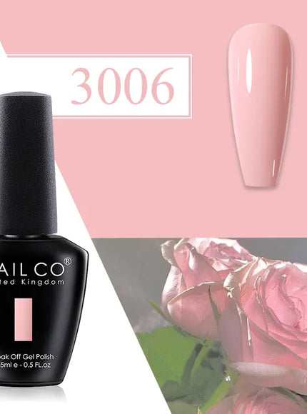 KissICON 3006 💋 Nailco Red Gel Polish - Lasting Soak