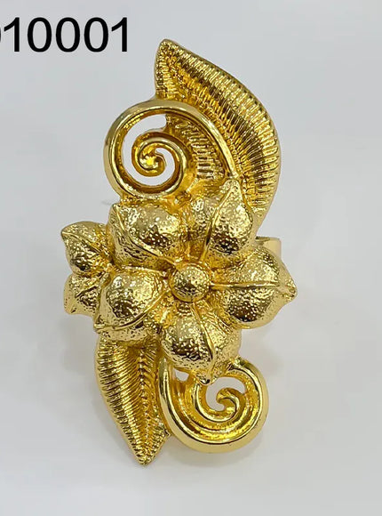 KissICON 3010001 / CHINA / resizable Dubai Flower Ring – Wedding Gift