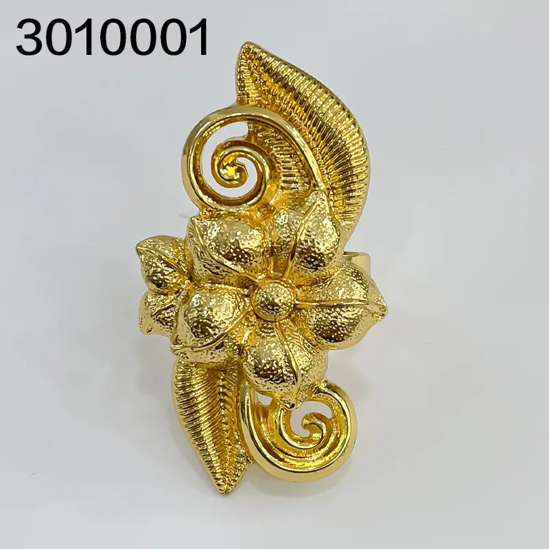 KissICON 3010001 / CHINA / resizable Dubai Flower Ring – Wedding Gift