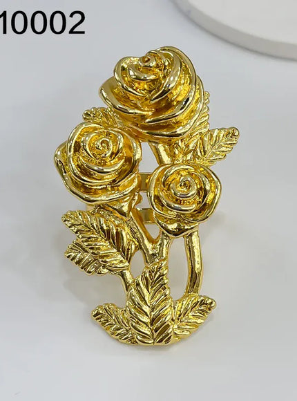 KissICON 3010002 / CHINA / resizable Dubai Flower Ring – Wedding Gift
