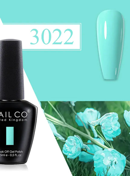 KissICON 3022 💋 Nailco Red Gel Polish - Lasting Soak