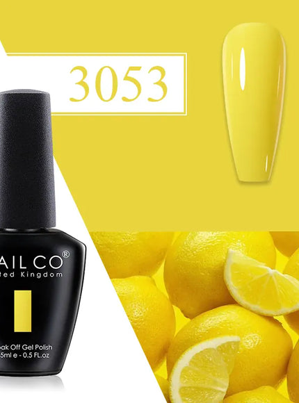 KissICON 3053 💋 Nailco Red Gel Polish - Lasting Soak