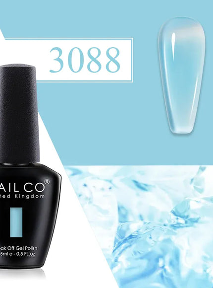 KissICON 3088 💋 Nailco Red Gel Polish - Lasting Soak