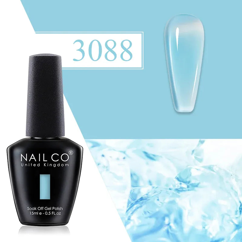 KissICON 3088 💋 Nailco Red Gel Polish - Lasting Soak