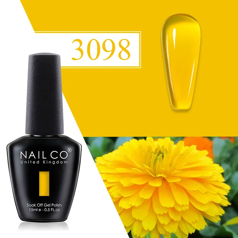 KissICON 3098 💋 Nailco Red Gel Polish - Lasting Soak
