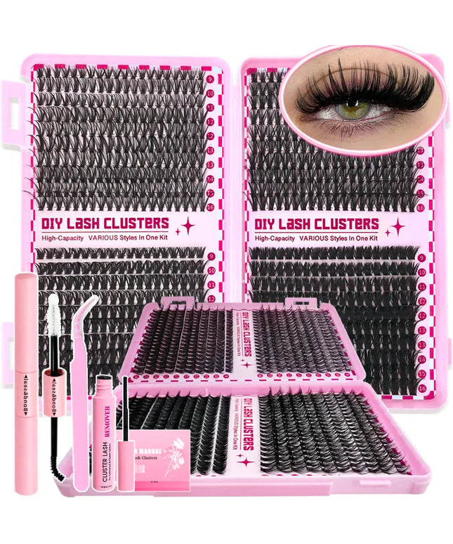 KissICON 30D40D60D80D KissIcon Eyelashes Set 9-16mm - Mixed With Applicators