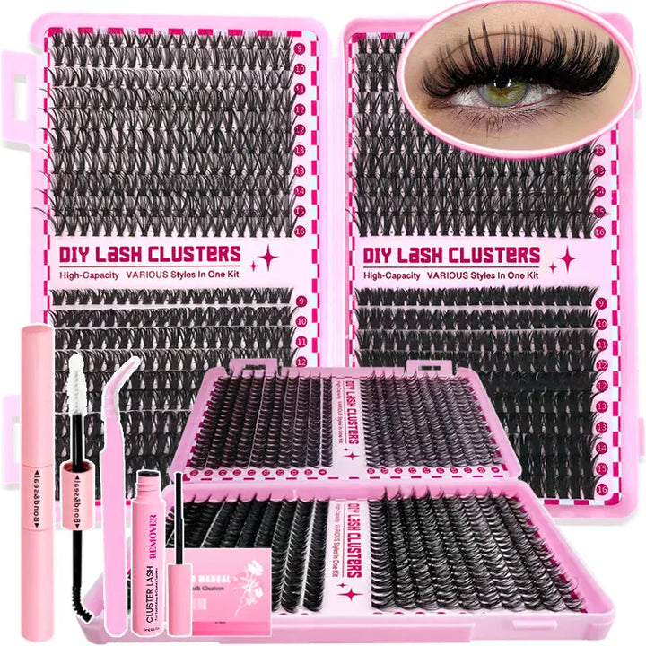 KissIcon Eyelashes Set 9-16mm - Mixed With Applicators