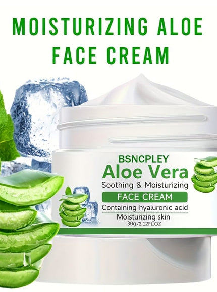 KissICON 30g Aloe Vera Soothing Face Cream Hydrating Hyaluronic Acid