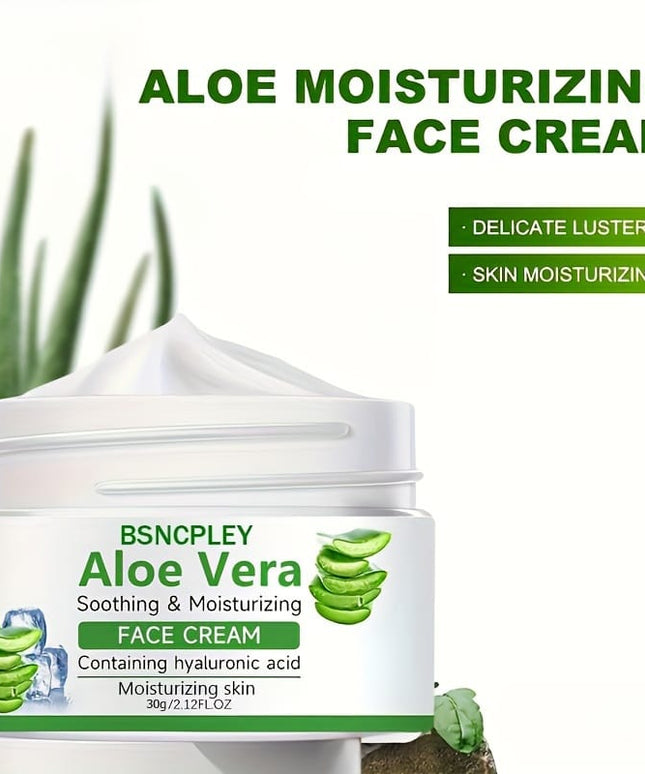 KissICON 30g Aloe Vera Soothing Face Cream Hydrating Hyaluronic Acid