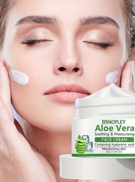 KissICON 30g Aloe Vera Soothing Face Cream Hydrating Hyaluronic Acid