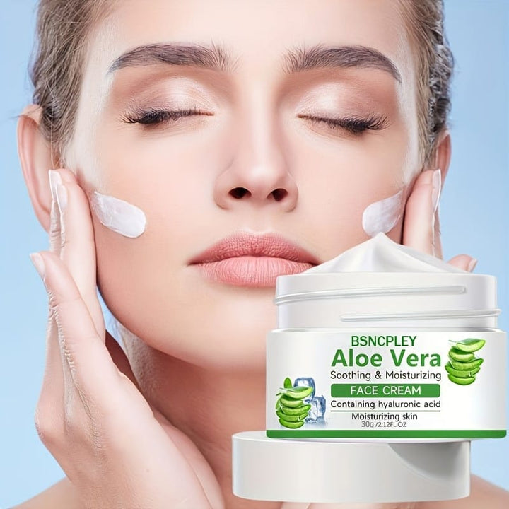 Aloe Vera Soothing Face Cream Hydrating Hyaluronic Acid