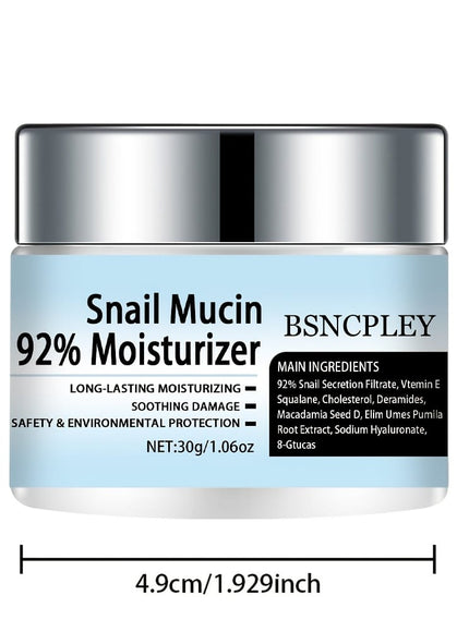 KissICON 30g Bsncpley Hydrating Snail Mucin Cream Plant Squalane