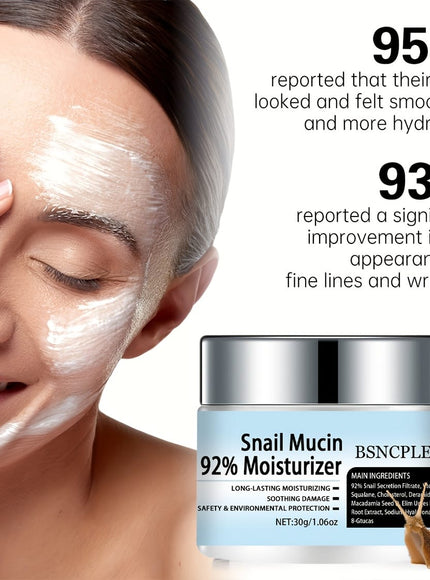 KissICON 30g Bsncpley Hydrating Snail Mucin Cream Plant Squalane