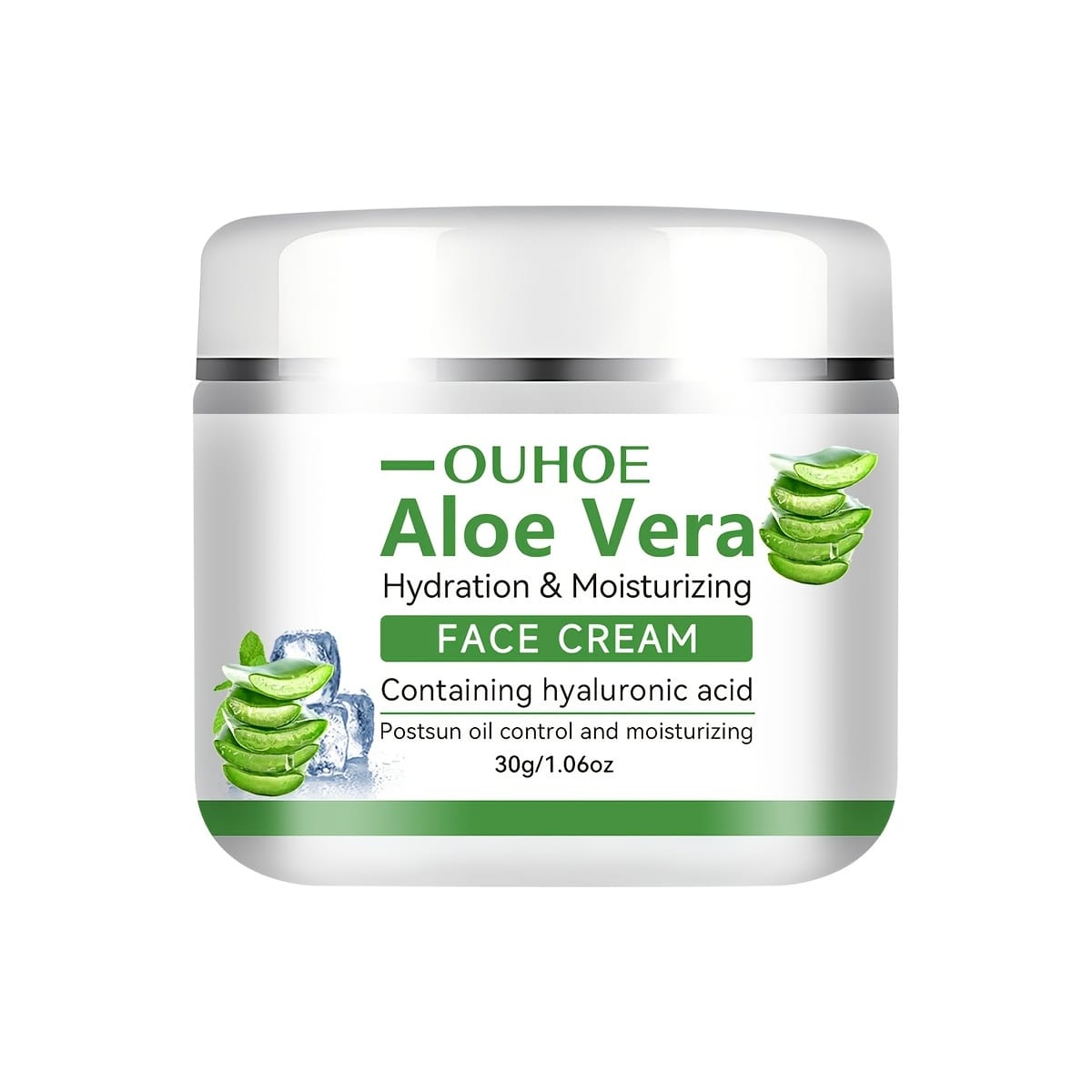 KissICON 30g OUHOE Aloe Vera Cream - Deep Hydration With
