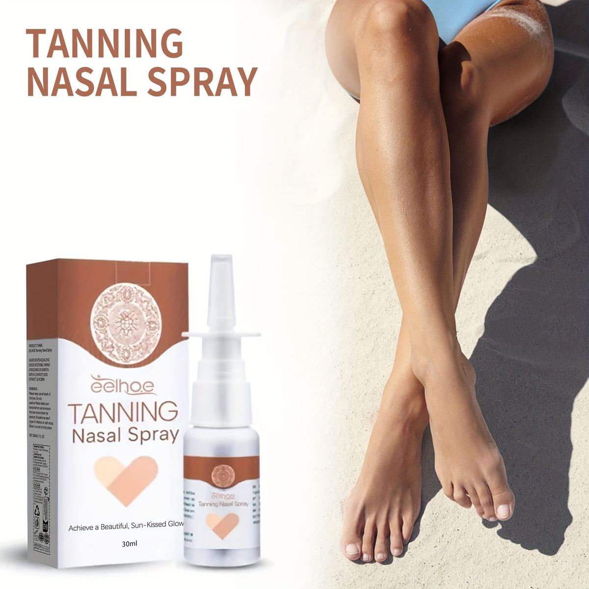 KissICON 30ml Glow Bronze Tanning Spray Beach Ready