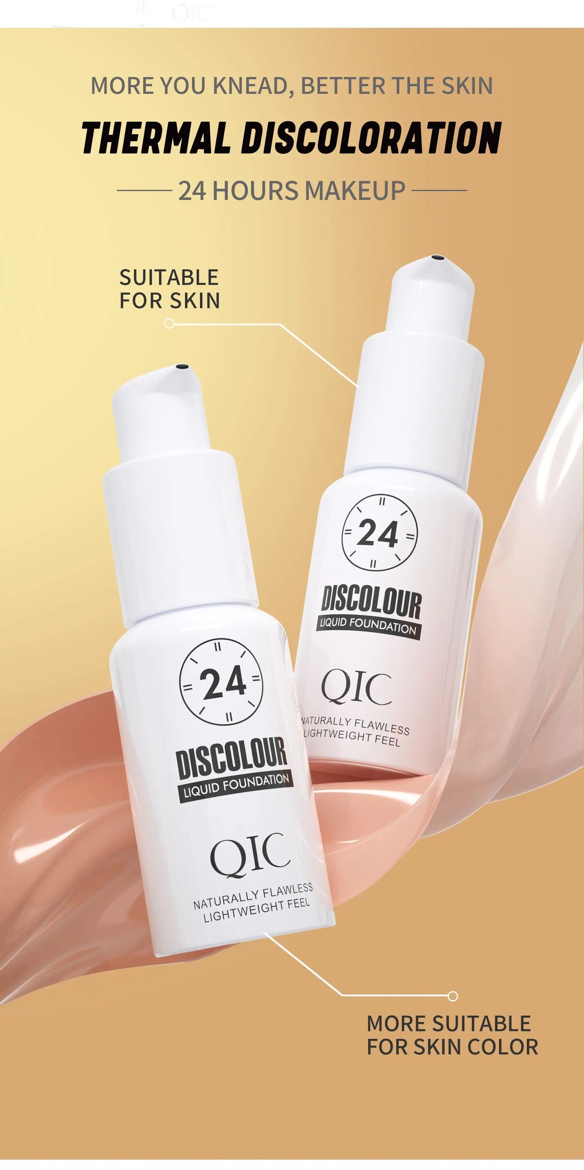 KissICON 30ml [KissIcon] Color Changing Foundation - Full Coverage